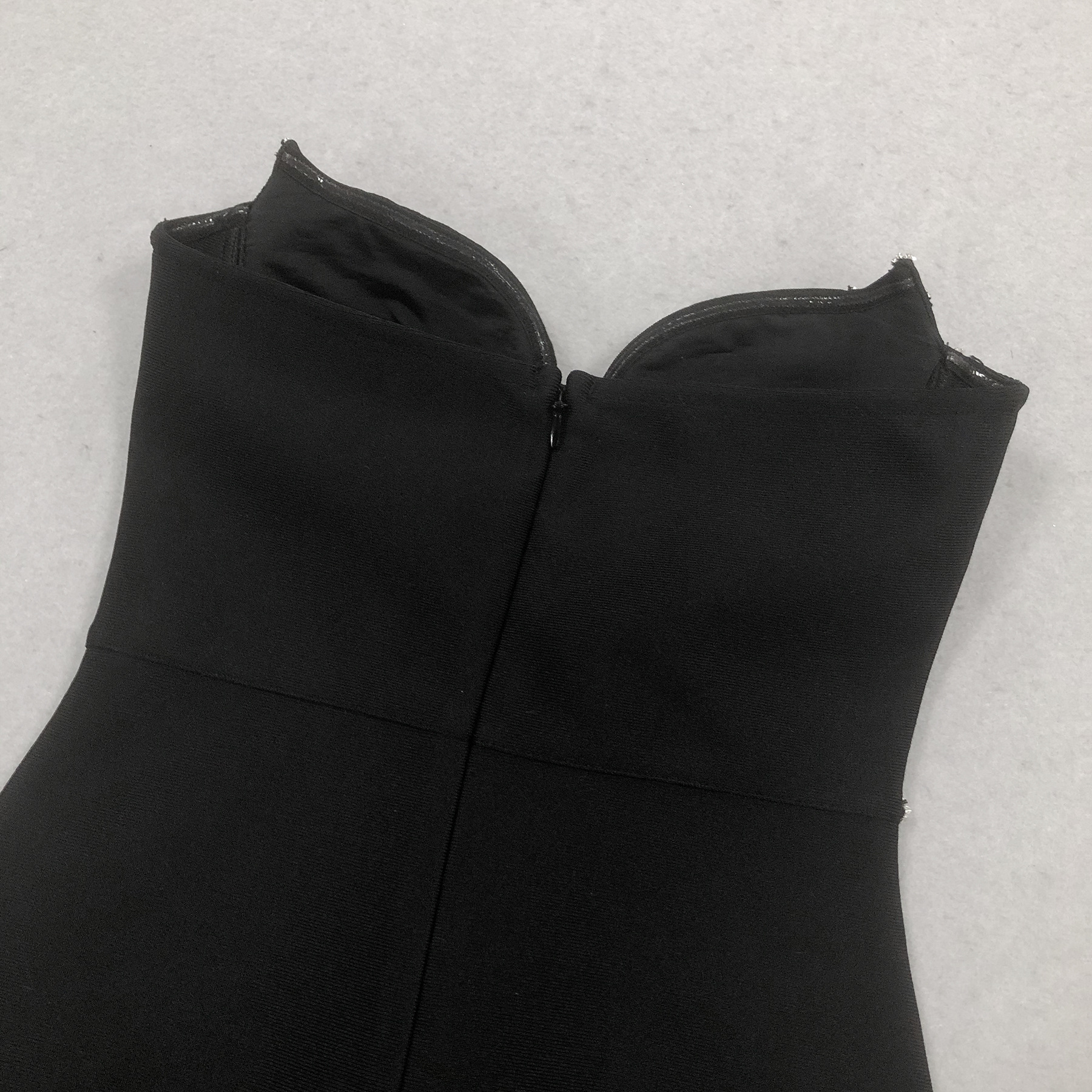 Metal Chain Slimming Wear Entry Lux High Elastic Bandage Dress - Image 5