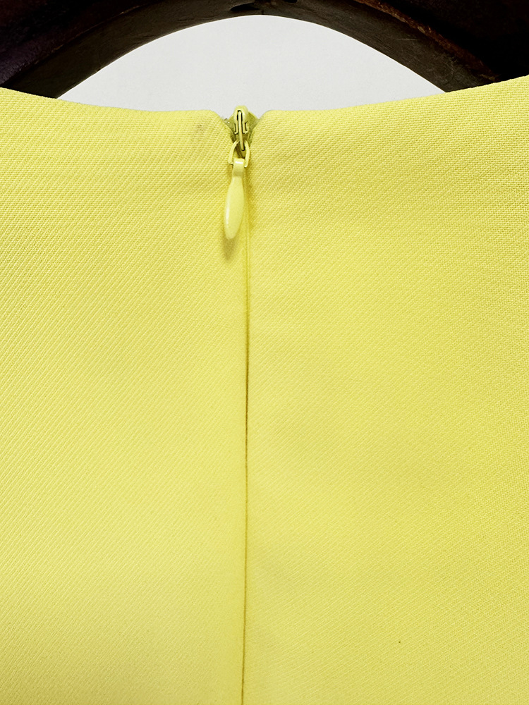 Star Heavy Industry Beads Diamond Embedded Mid Length Dress - Image 13