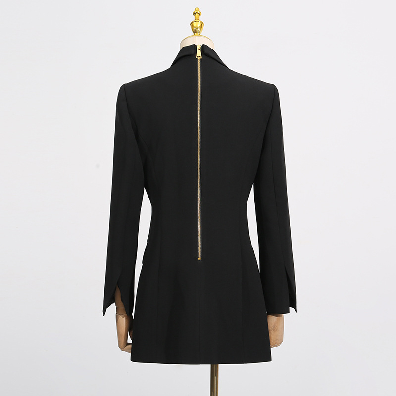 Blazer Elegant V neck Button Design - Image 3