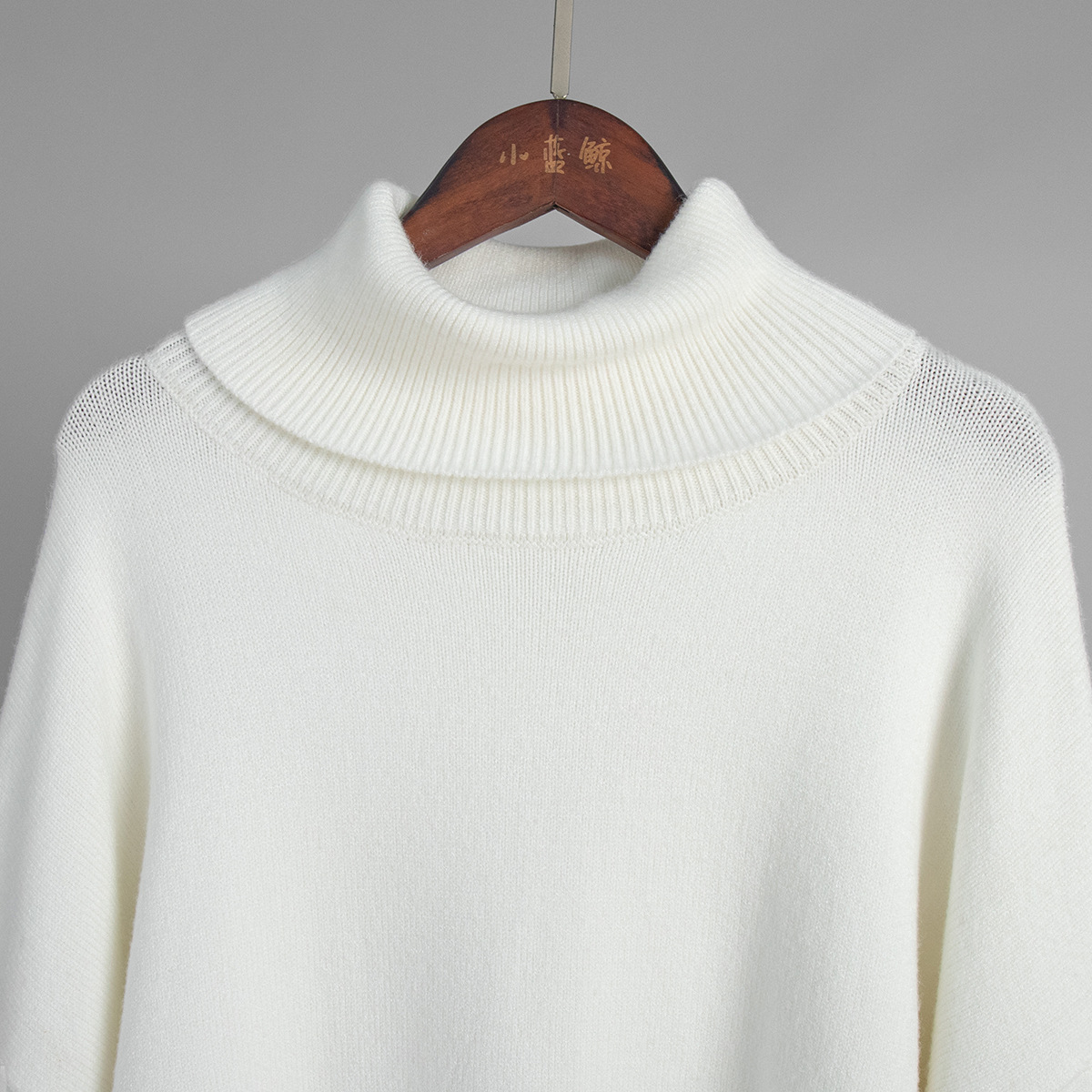 Turtleneck Sweater Skirt Set Loose Sweater Split Skirt Set - Image 8