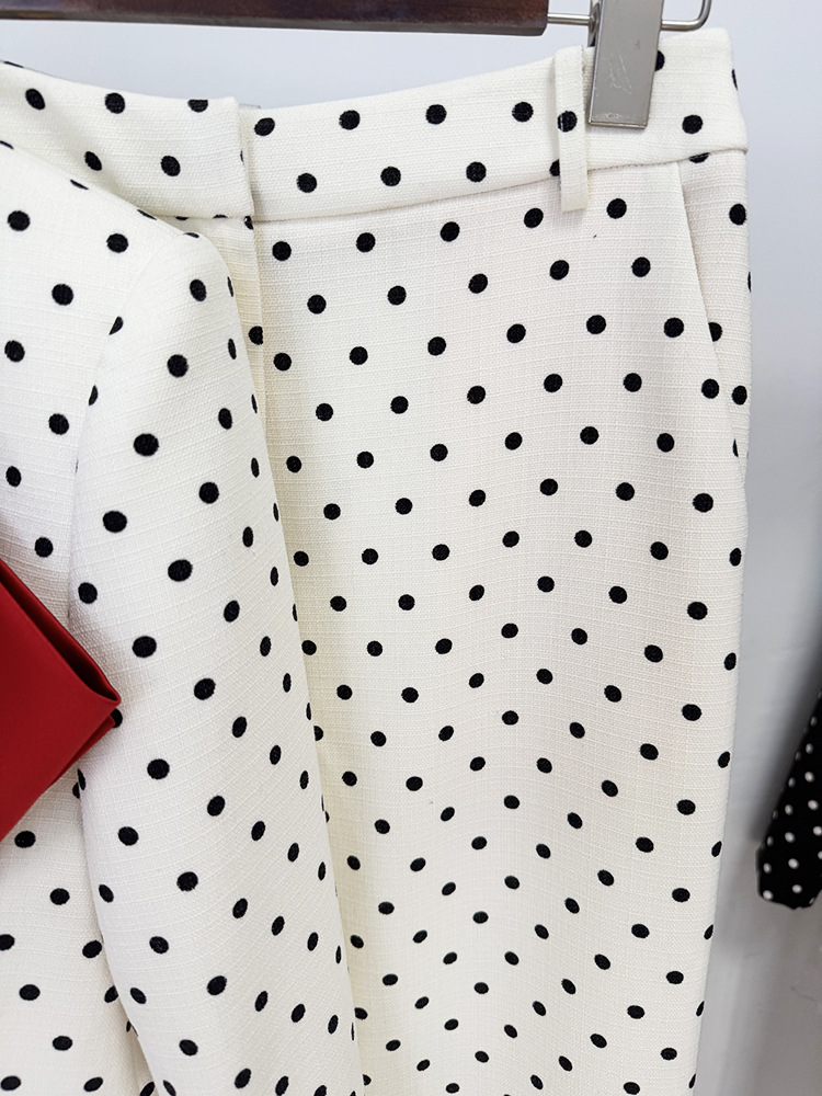 Star Bow Decoration Polka Dot Dots Blazer Trousers Blazers Two Piece Sets - Image 13