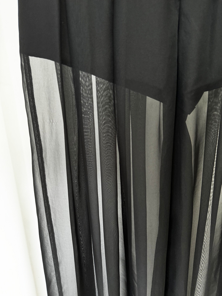 Spring Stars Mesh Patchwork Heavy Industry Beads Blazer Chiffon Trousers Two Piece Pant Sets - Image 14