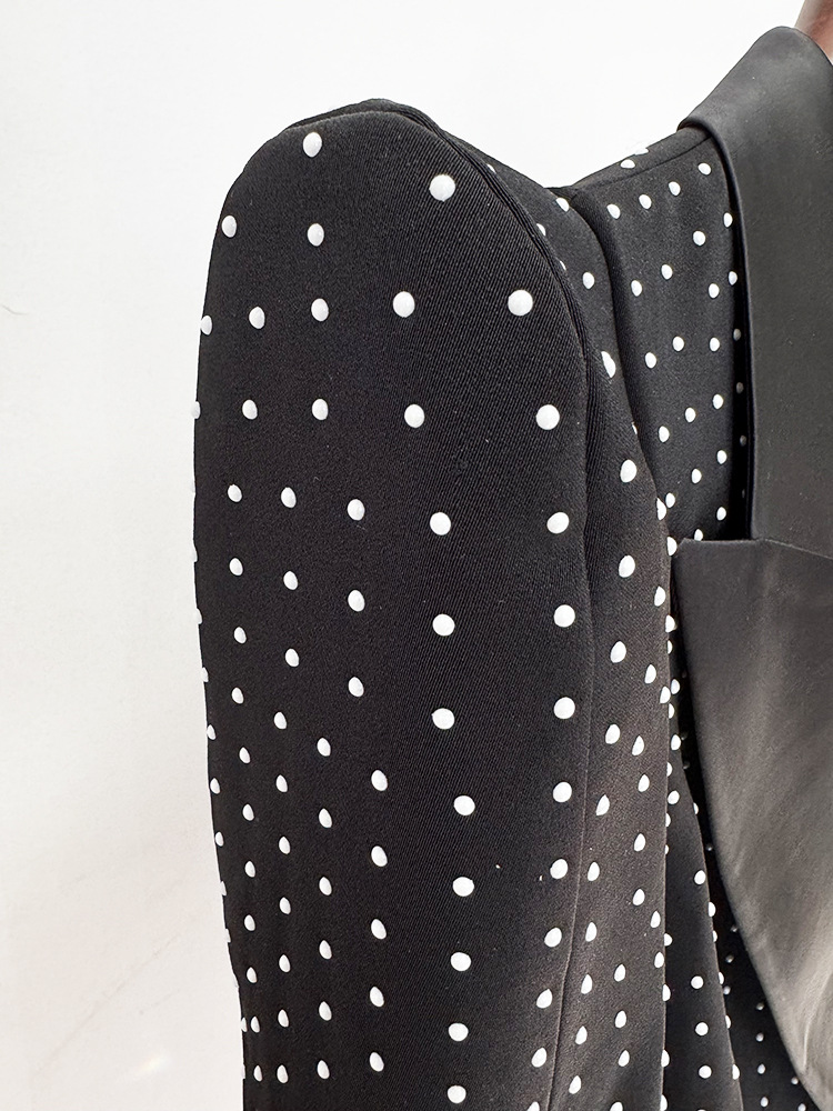 Early Spring Personalized Shrug Point Slim Blazer Heavy Industry Pearl Beaded Skirt Sets - Image 5