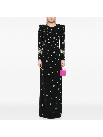 Heavy Industry Beads Diamond Embedded Slim Maxi Dress Formal Dress