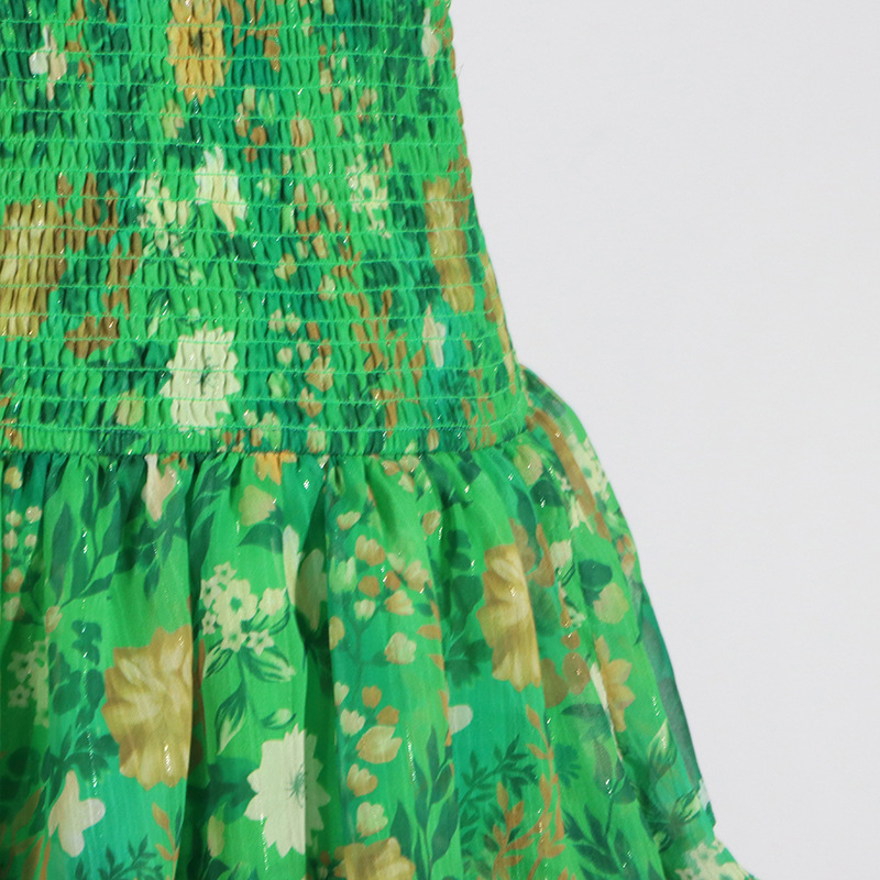 Outdoor Tube Top Dress Flounced Summer French High Sense Chiffon Dress - Image 8