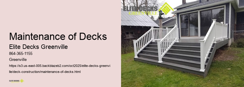 Maintenance of Decks