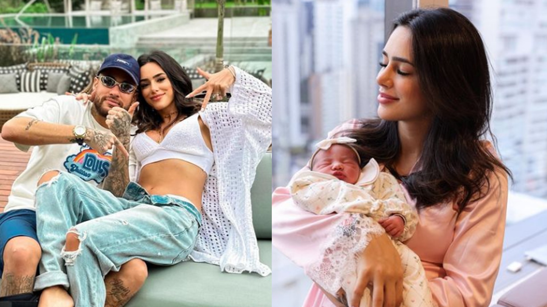 Bruna Biancardi e Neymar s&atilde;o pais de Mavie