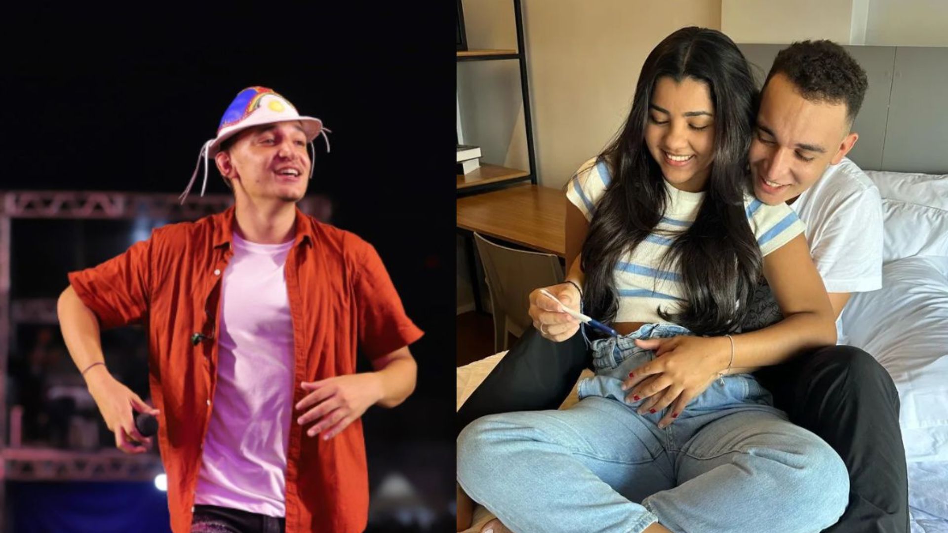 João Gomes e a namorada, Ary Mirelle, grávida de Jorge, primeiro filho do casal