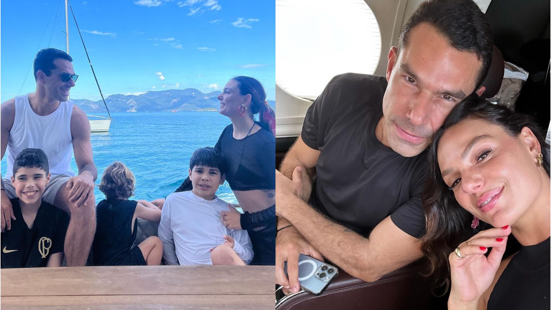 Isis Valverde, Marcus Buaiz e os filhos