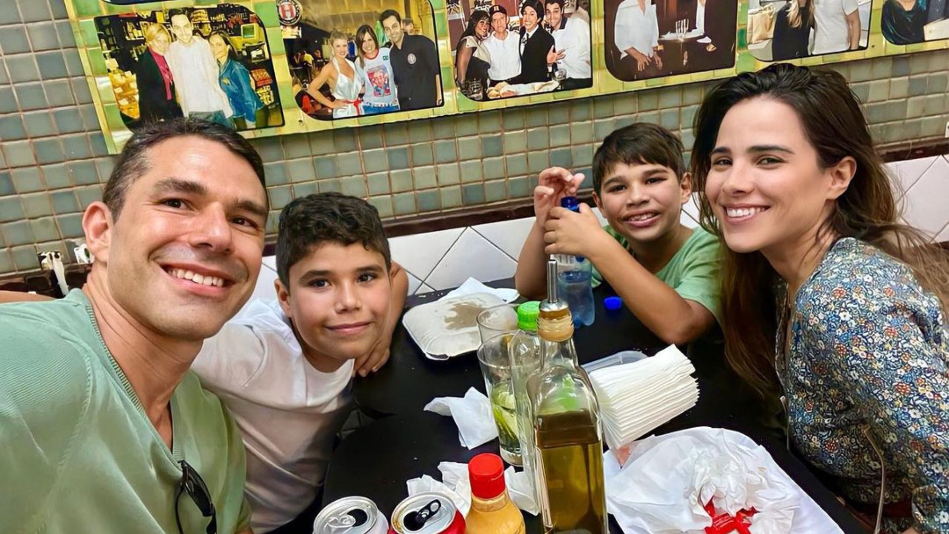 Wanessa Camargo, Marcus Buaiz e os filhos José Marcus e João Francisco