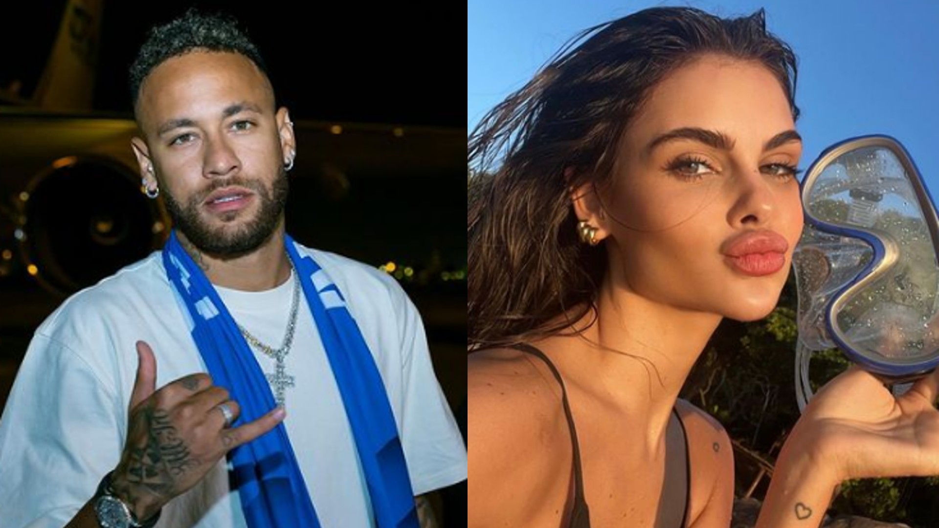 Neymar e suposta m&atilde;e do 3&ordm; filho