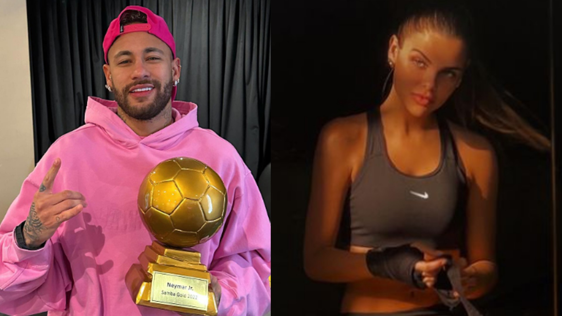 Neymar e mãe do suposto 3º filho