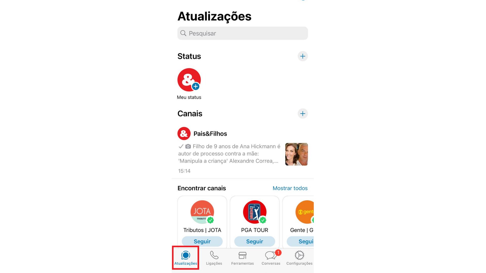 canal whatsapp