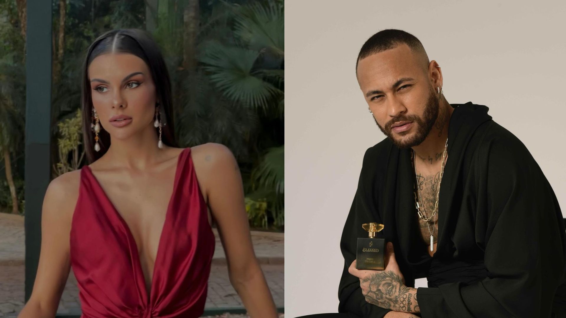 Montagem Kimberlly e Neymar