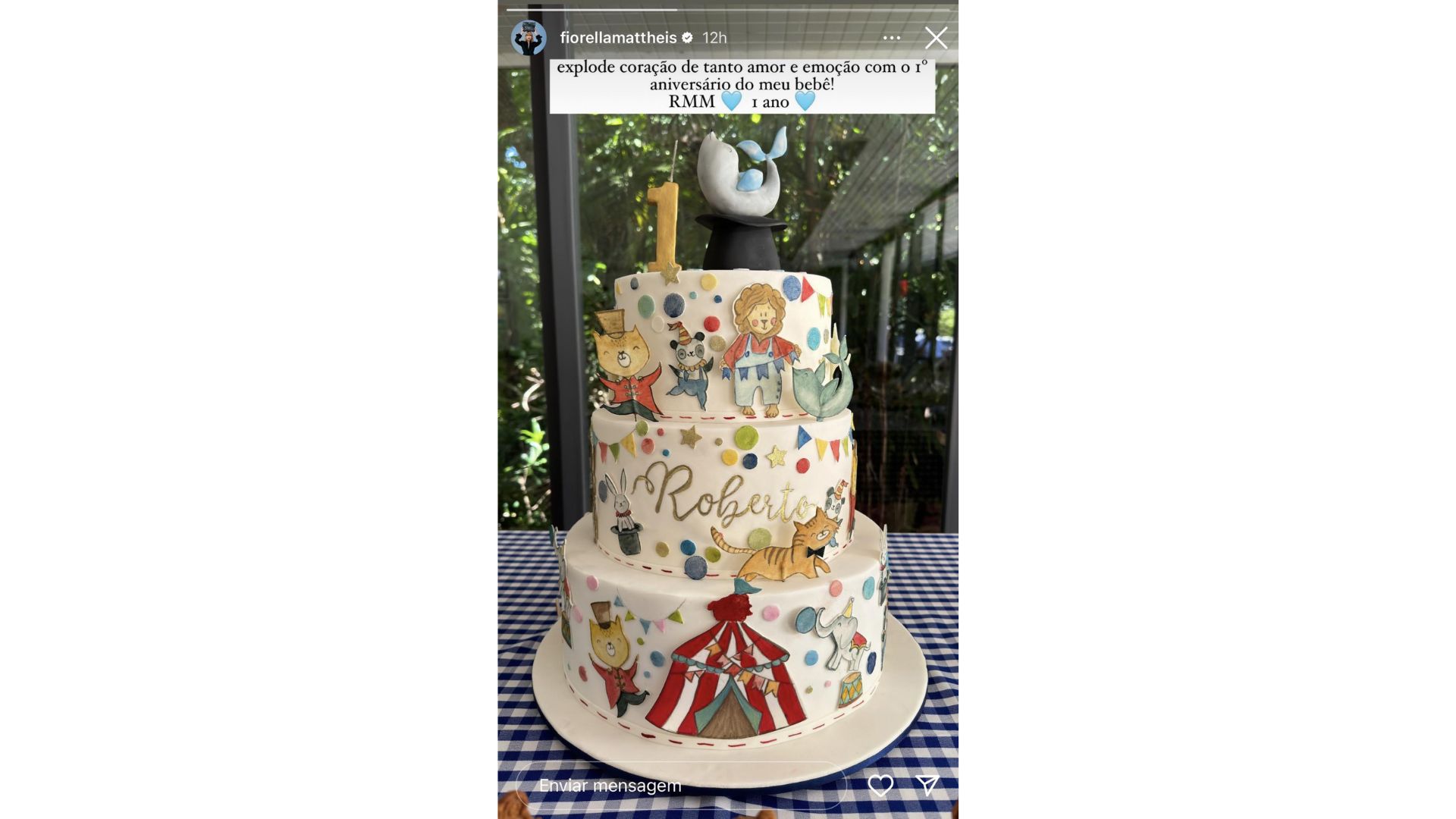 O aniversário teve o tema circo