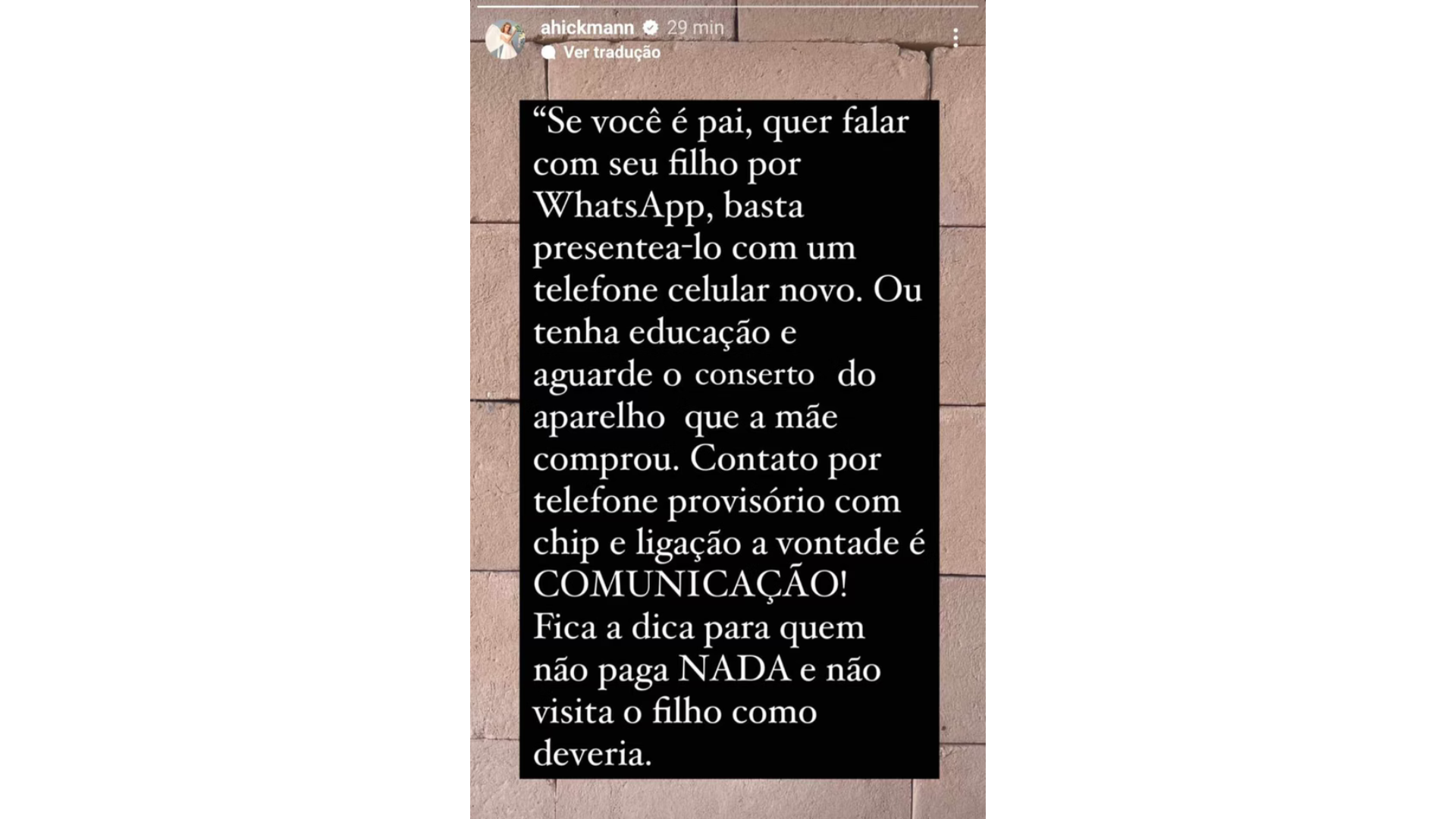 Ana Hickmann resaponde ex-marido
