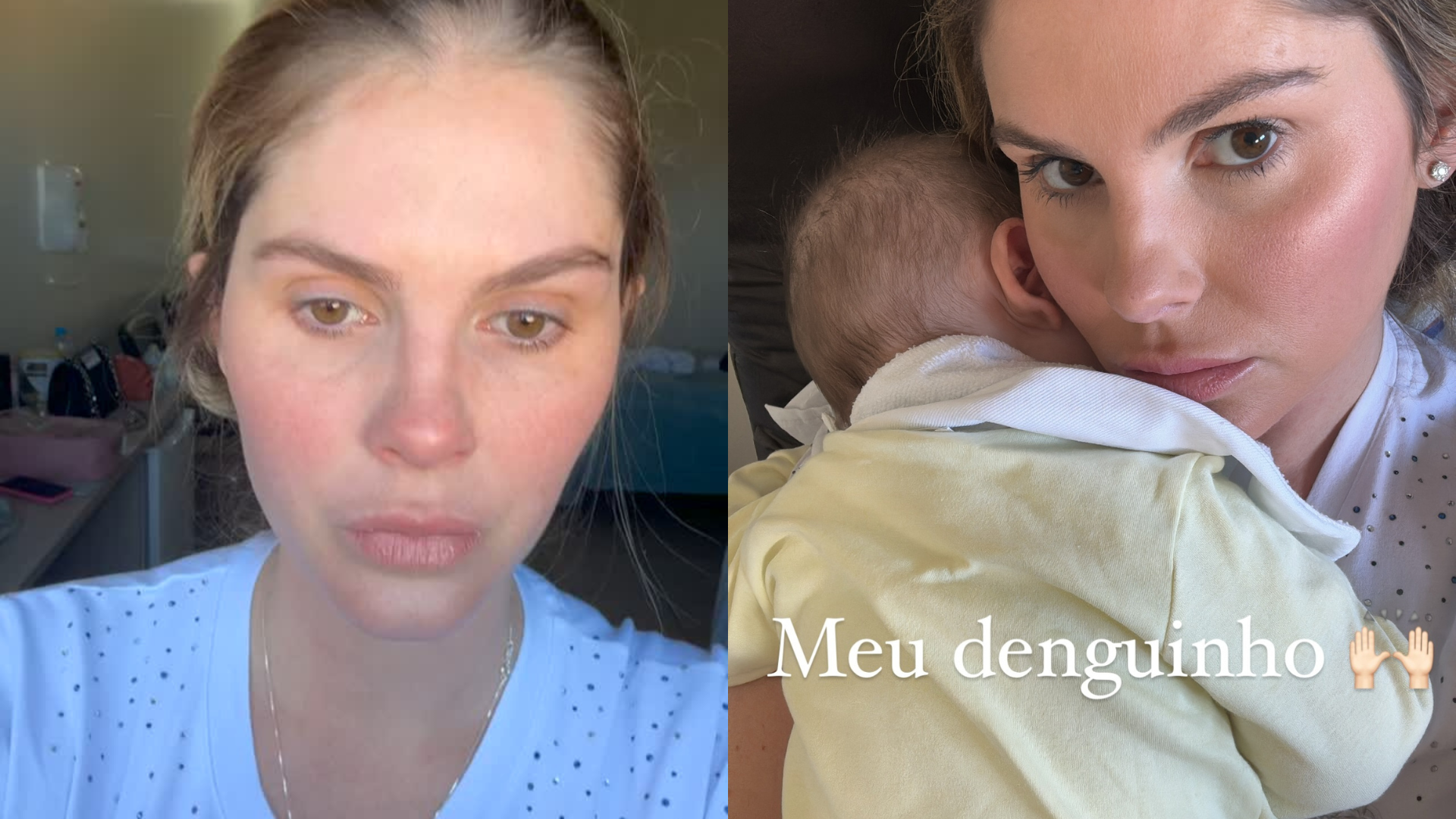 Bárbara Evans e filho