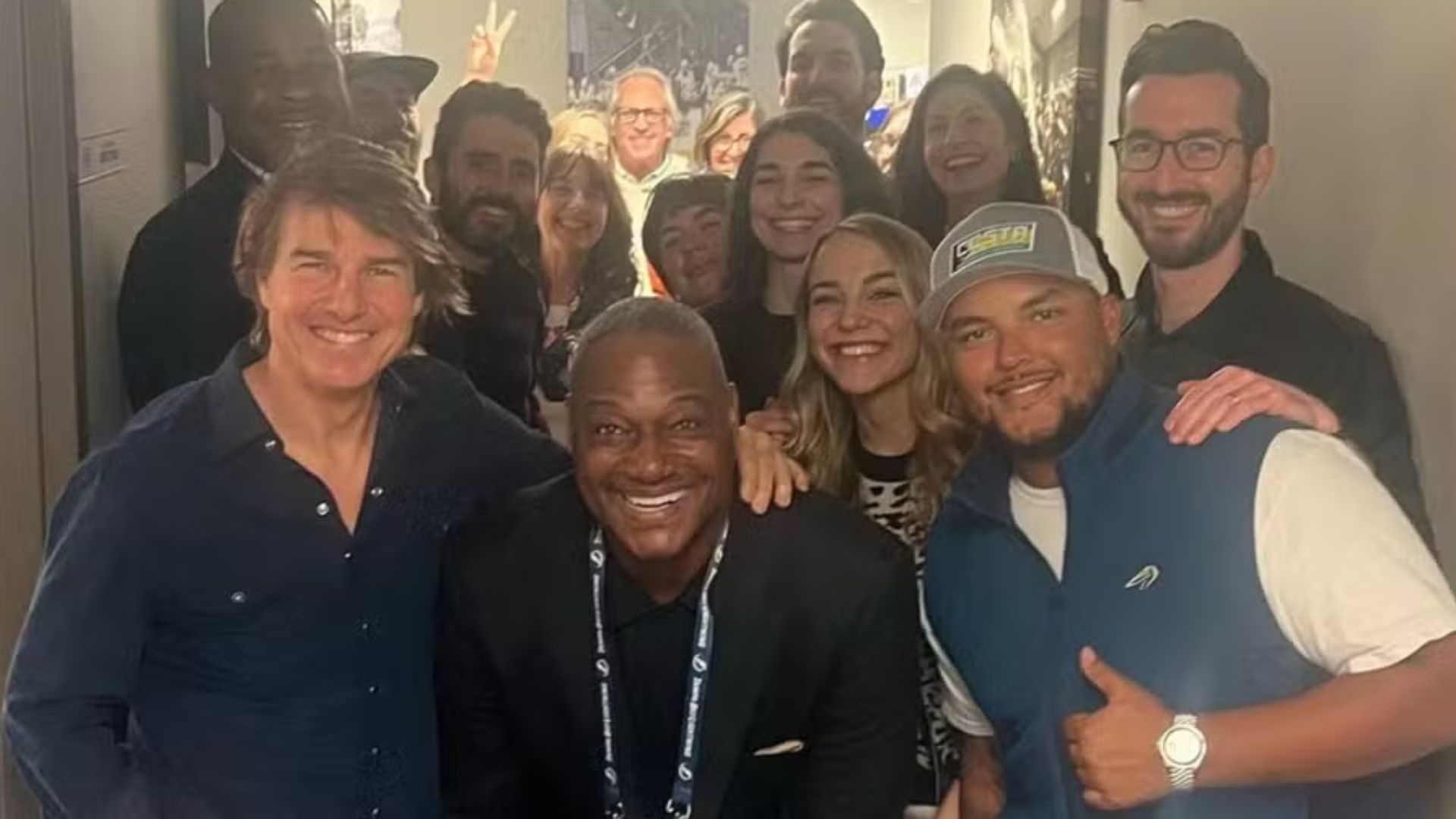 Tom Cruise e filho em aniversário