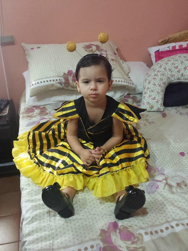 Isabela, 2 anos, filha de Hianna e João