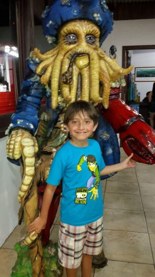 Pedro, 8 anos, filho de Cristiane e Alexandre