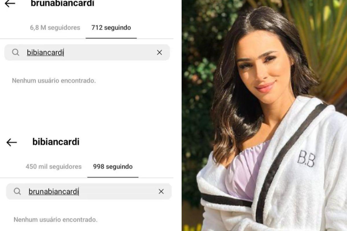 Bruna Biancardi e irmã deixam de se seguir