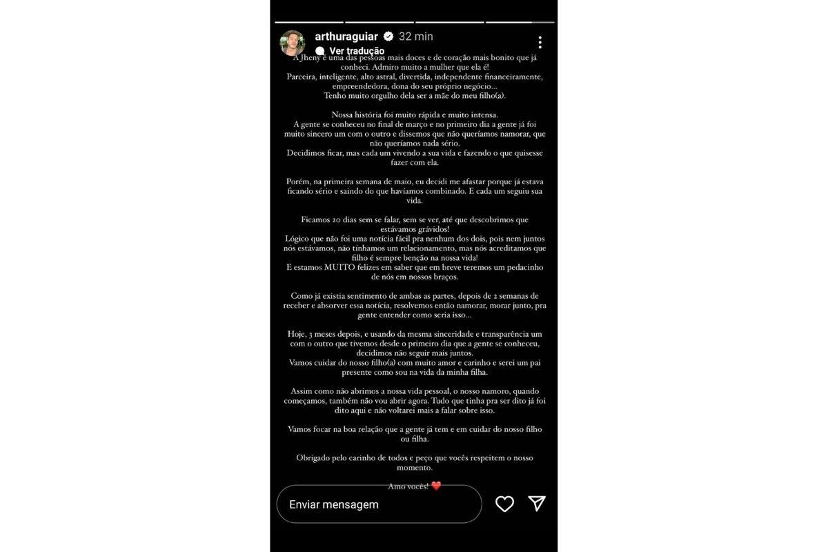 Arthur Aguiar, Jheny Santucci, namorada Arthur Aguiar, ex namorada Arthur Aguiar, mãe do filho de Arthur Aguiar, grávida de Arthur Aguiar, família Arthur Aguiar, ex marido Maíra Cardi, ex esposo Maíra Cardi, pai da filha de Maíra Cardi, pai de Sophia Aguiar, família de Sophia Aguiar, irmão de Sophia Aguiar