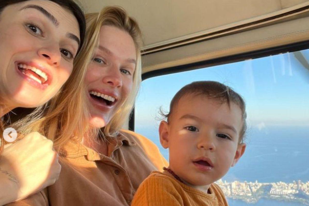 Fiorella deu de presente para Francisco um passeio de helicóptero