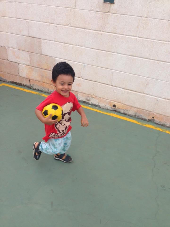 Leon, 2 anos, filho de Cristiane e Antônio