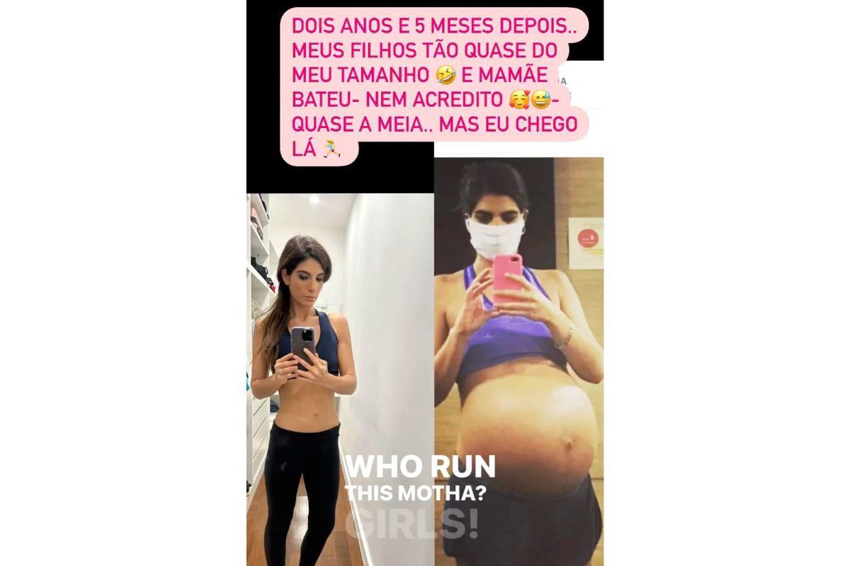 andreia saddi mostra antes e depois da barriga de gemeos
