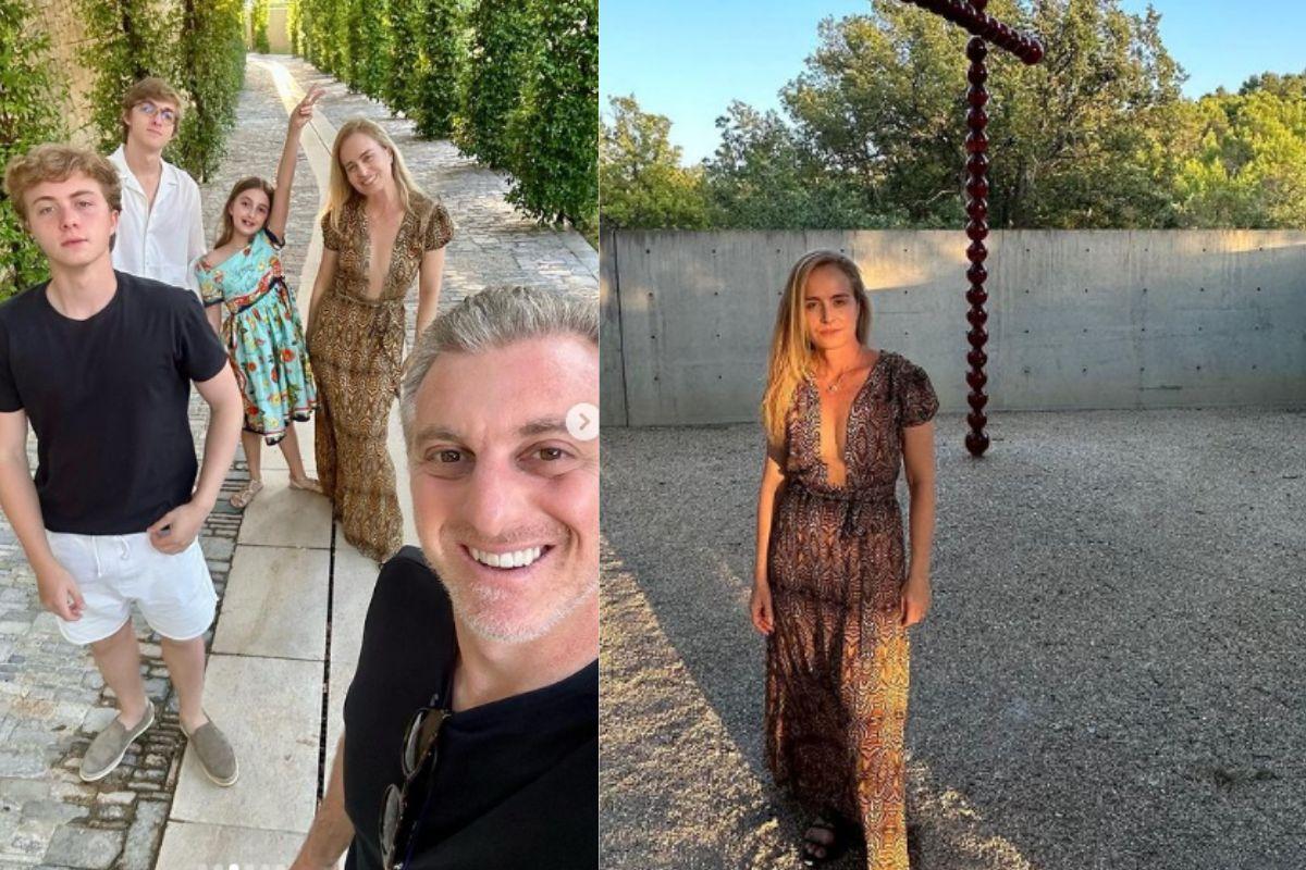 Luciano Huck e Angelica com os filhos