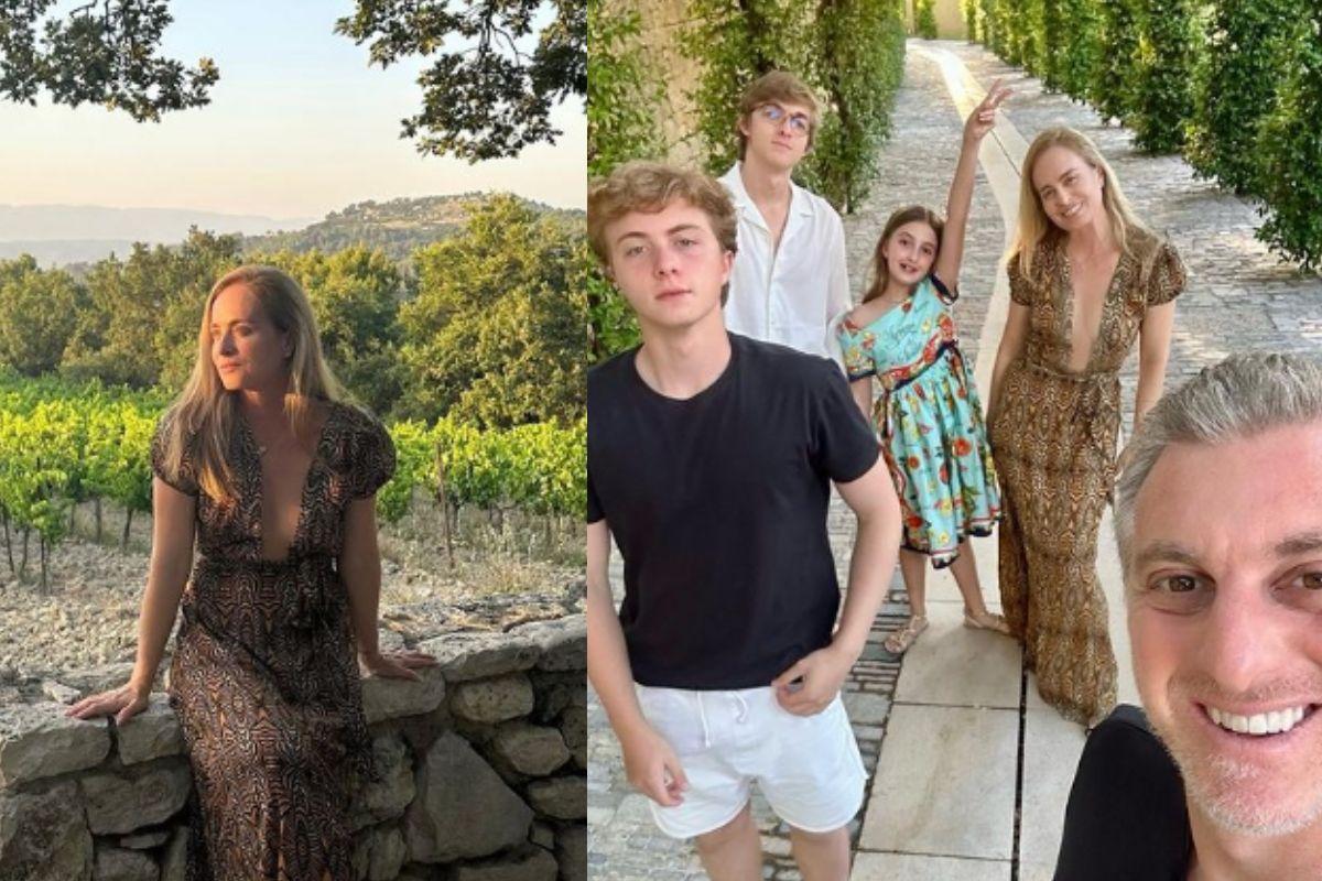 Angelica está com a família na França