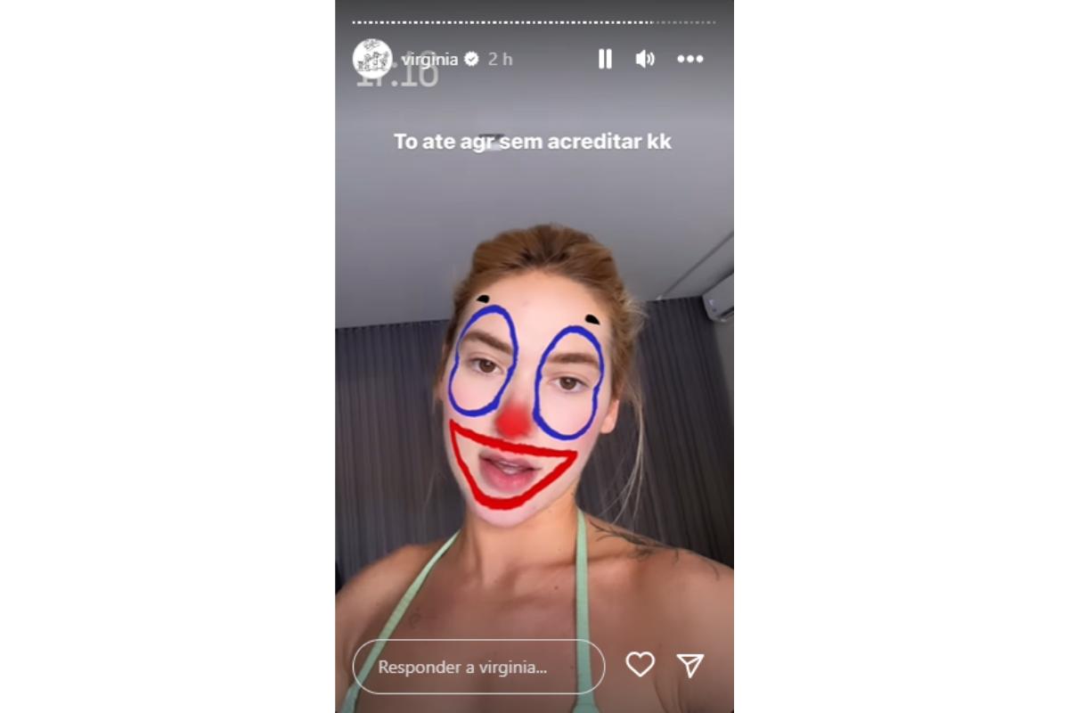 Virginia faz stories ao descobrir que está sendo processada por mulher que alega ter caso com Zé Felipe