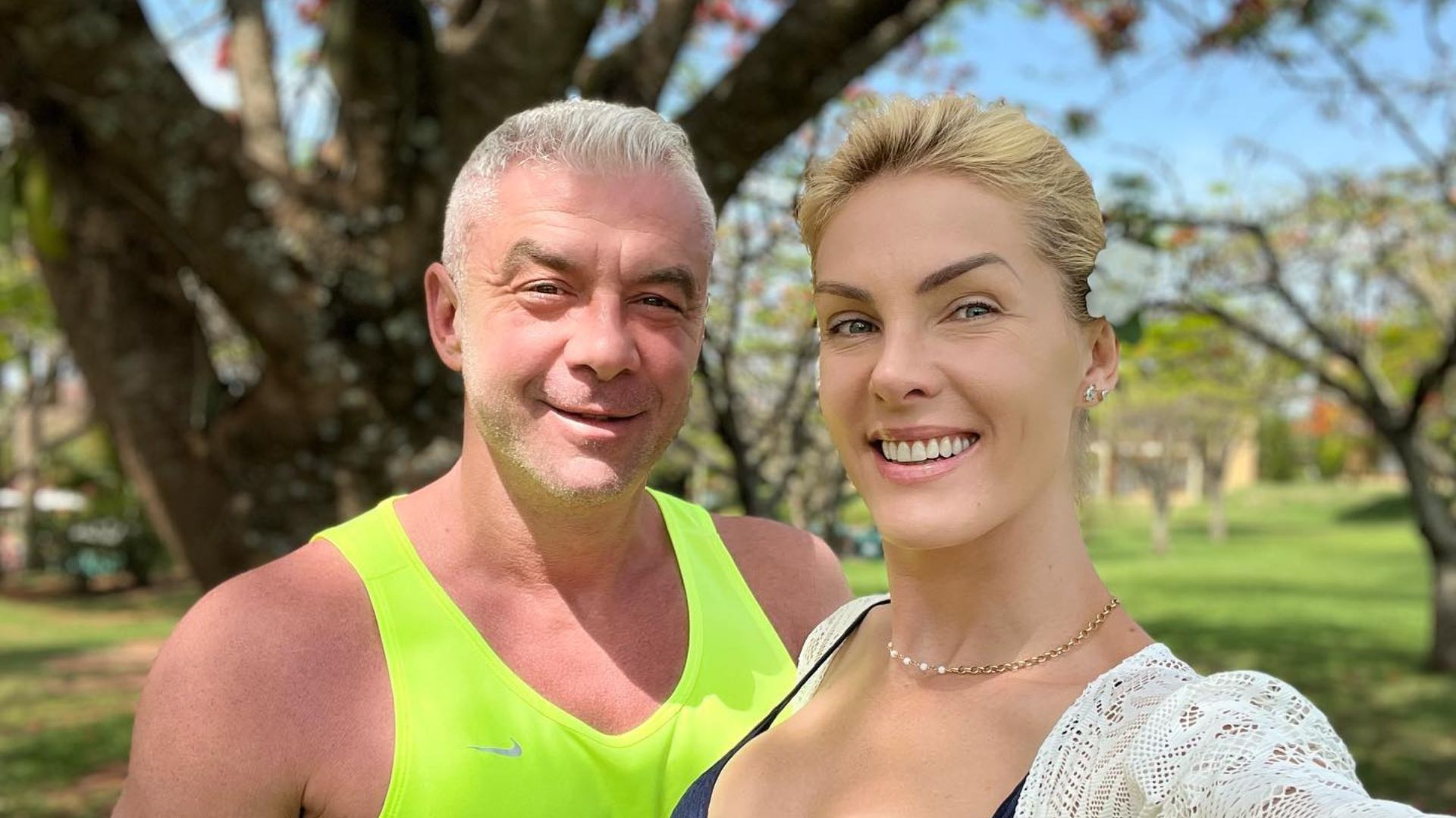 Ex-modelo, apresentadora e empresária Ana Hickamann e o empresário e marido Alexandre Correa