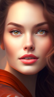 AI Generated Beautiful Woman Portraits Girls Wallpapers (106) - Photo