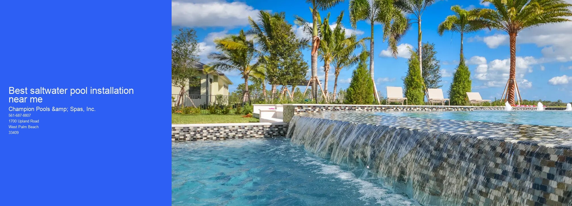 Best saltwater pool installation near me