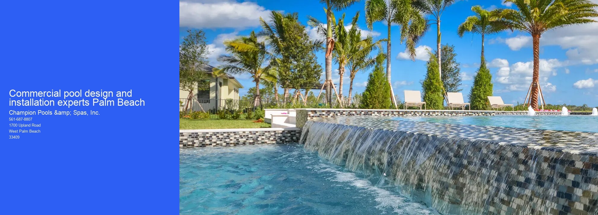 Commercial pool design and installation experts Palm Beach