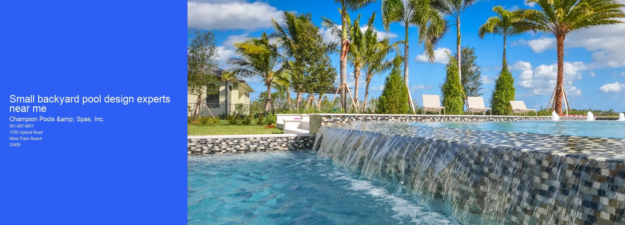 Small backyard pool design experts near me