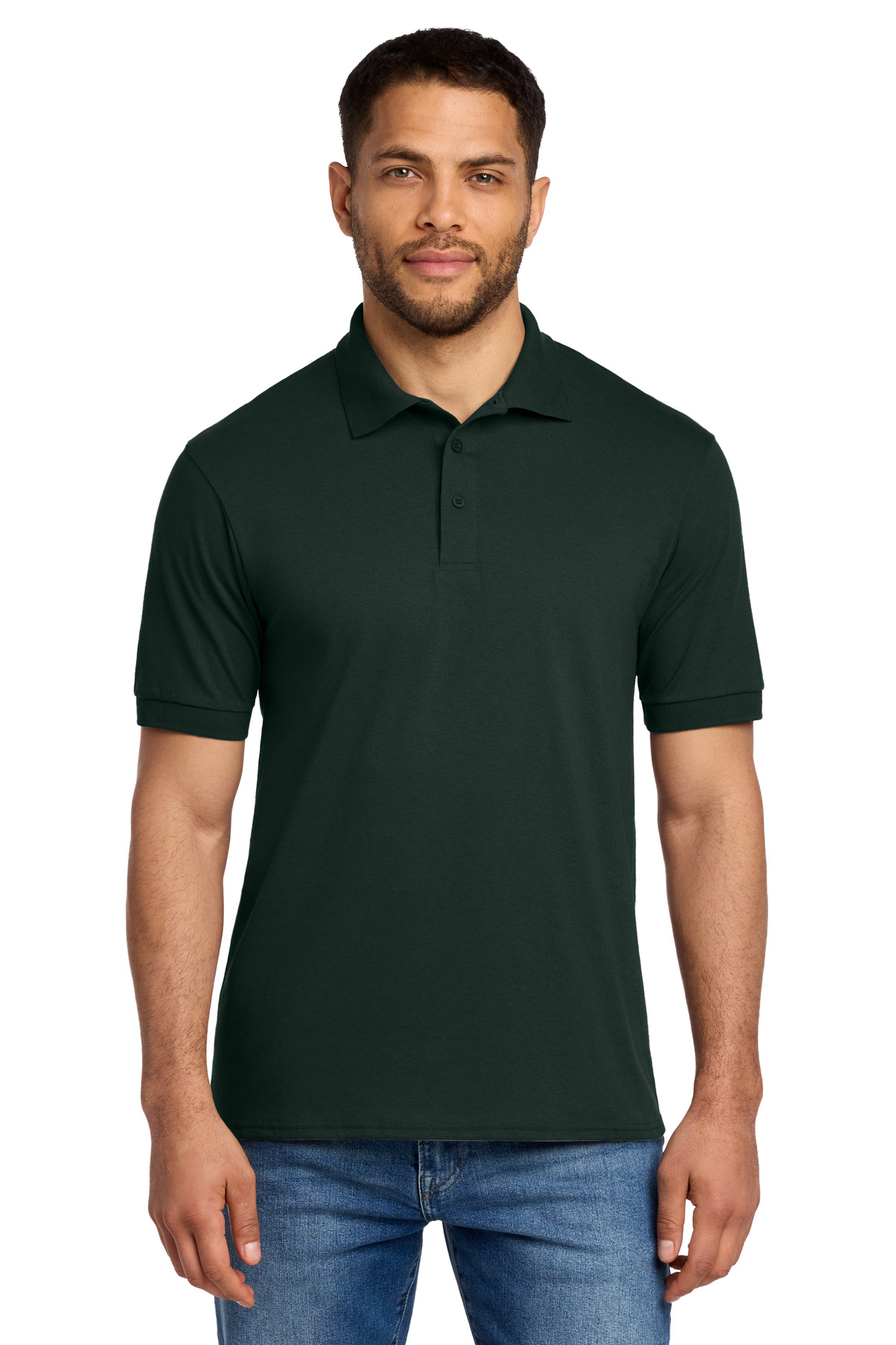 Port & Co KP55T — Dark Green