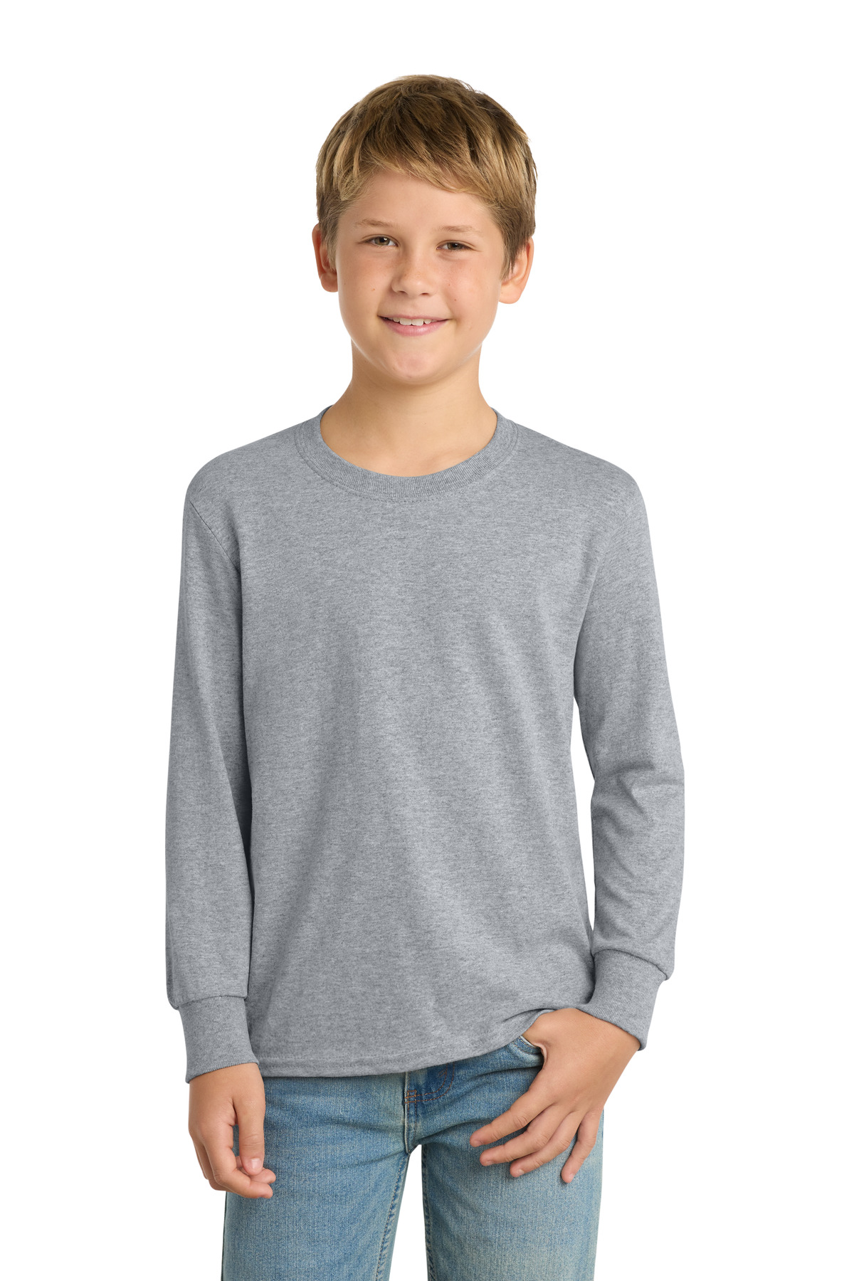 Port & Co PC54YLS — Athletic Heather