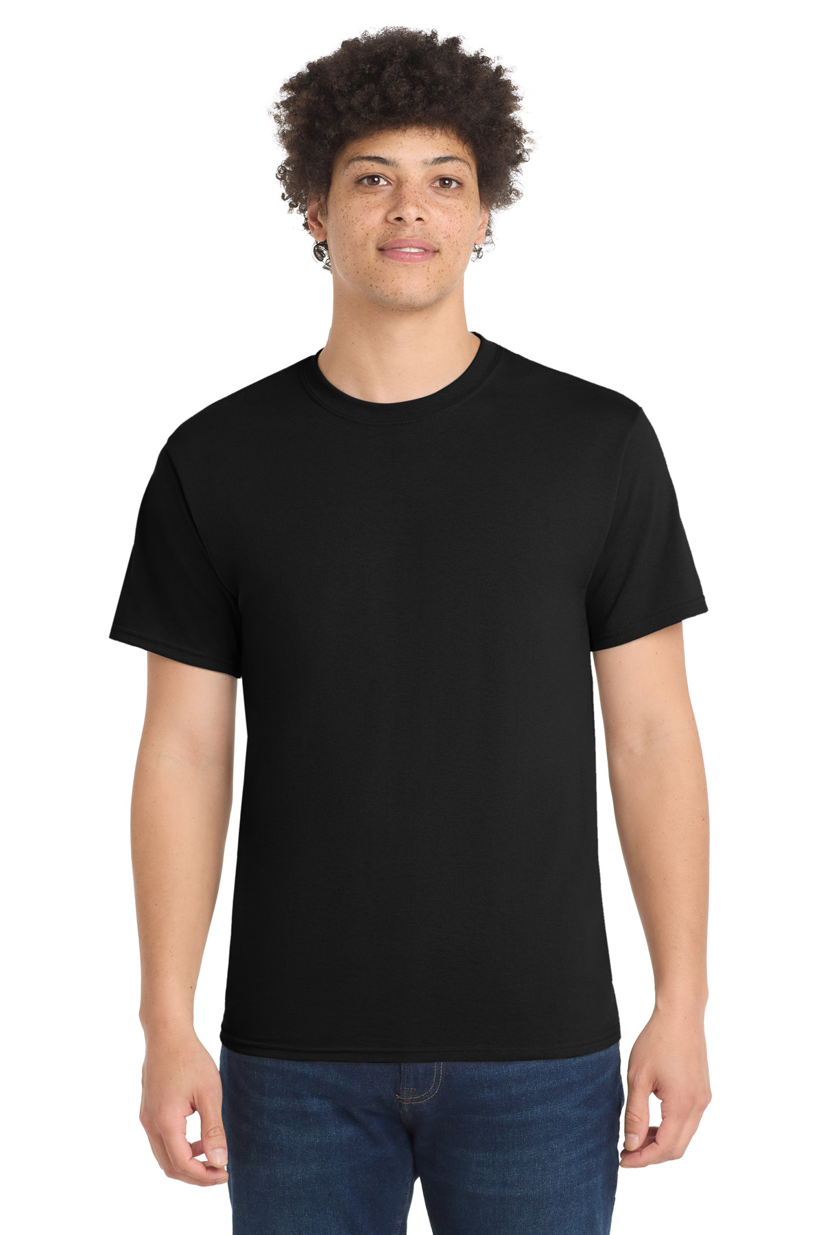 Port & Co PC55T — Jet Black