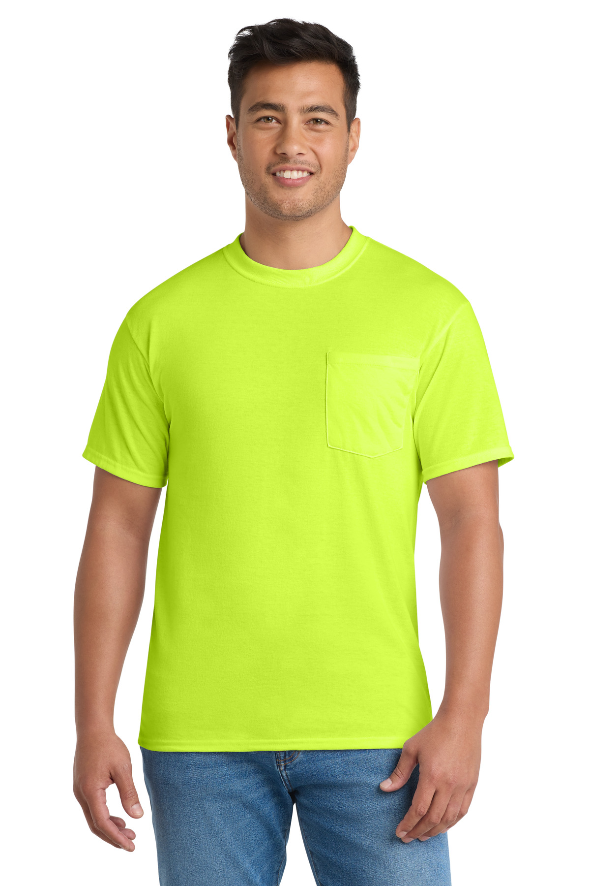 Port & Co PC55PT — Safety Green