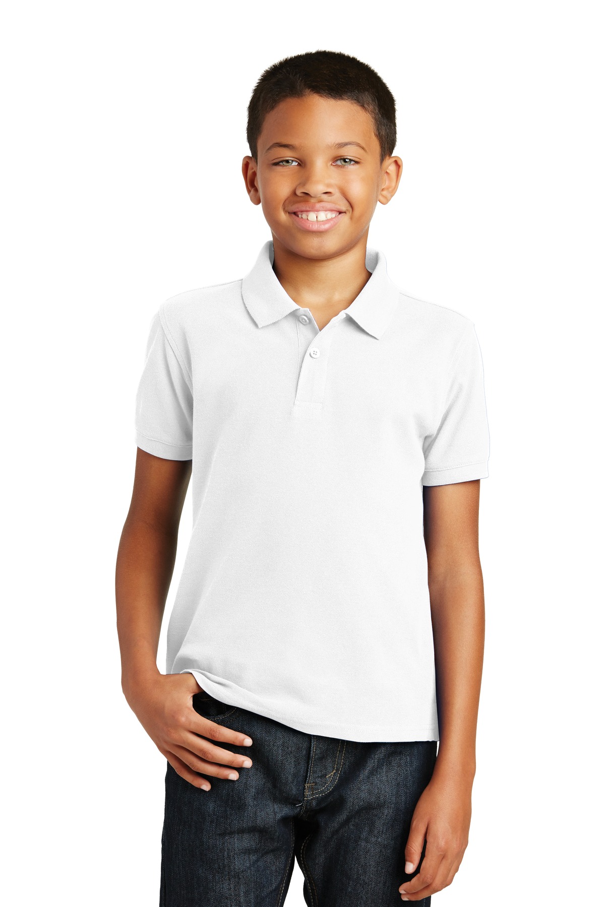 Port Authority Y100 — White