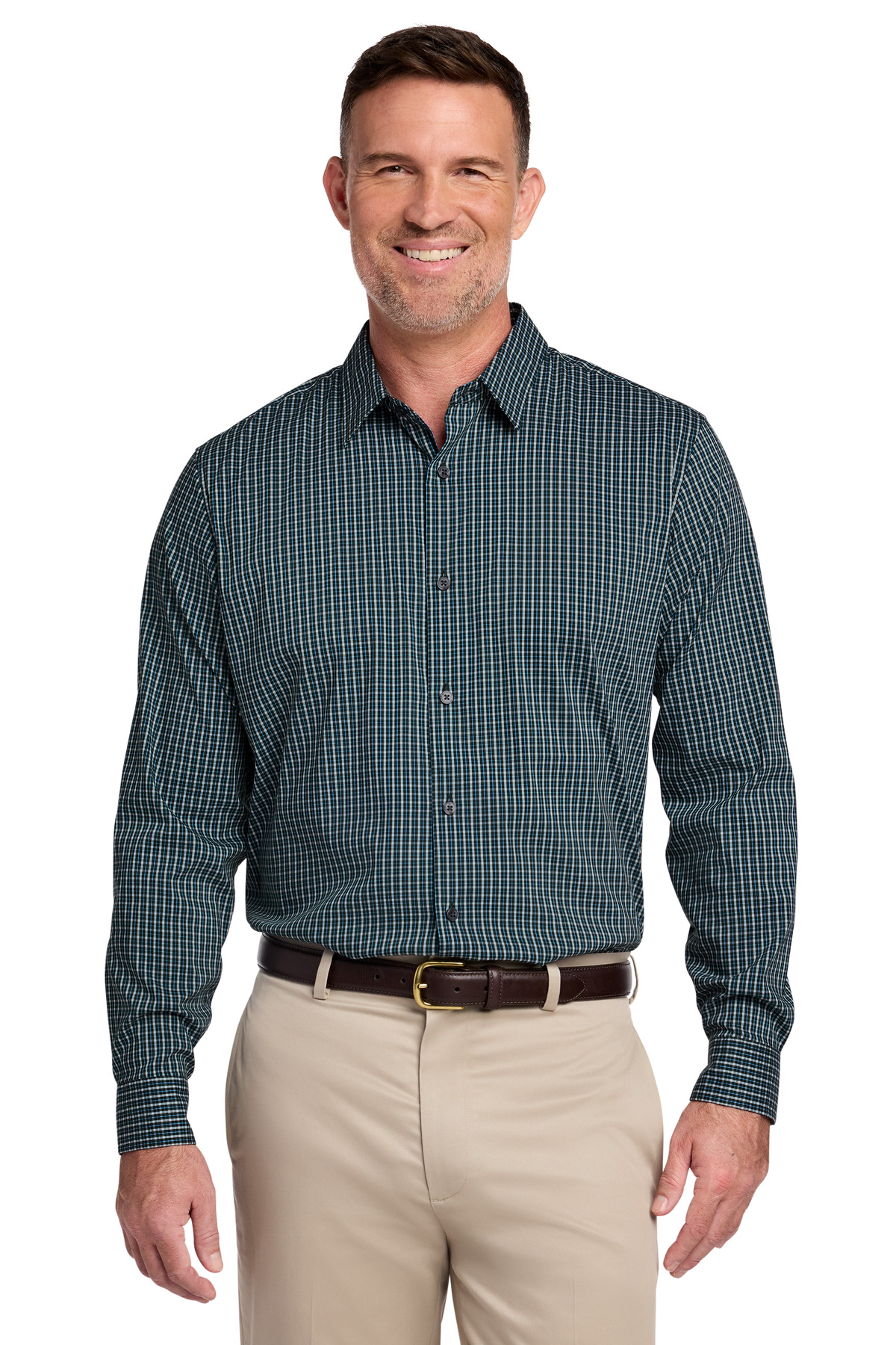 Brooks Brothers BB18006 — Dark Pine Multi Check
