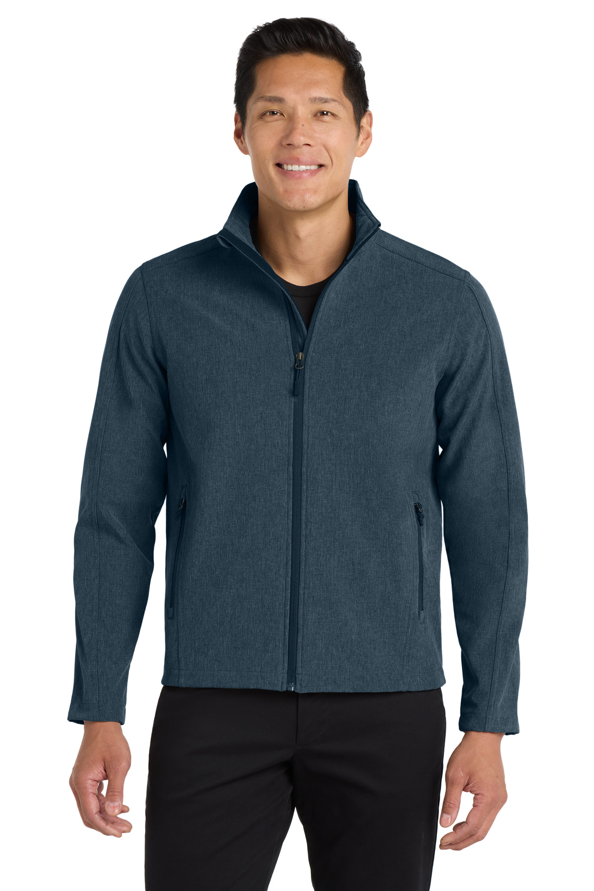 Port Authority J317 — Navy Heather front