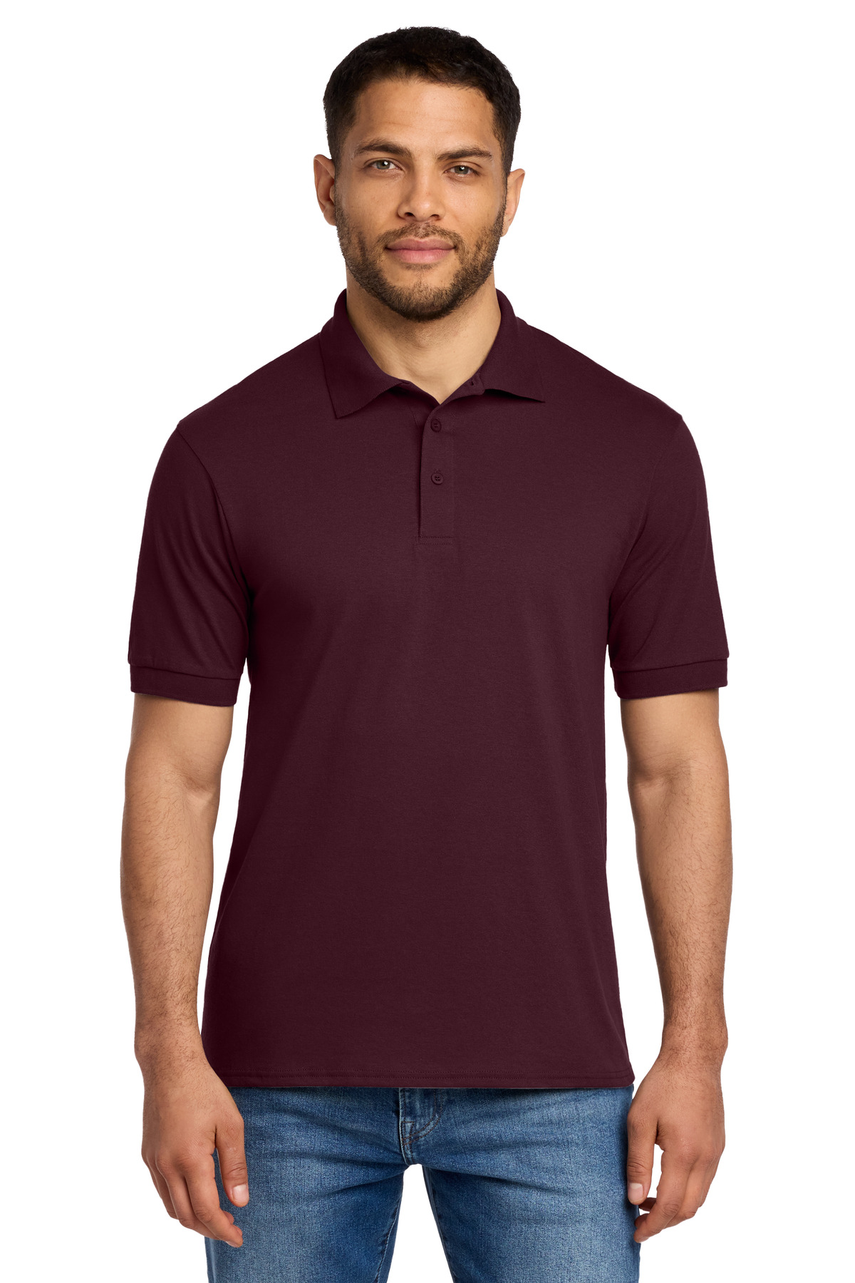 Port & Co KP55T — Athletic Maroon
