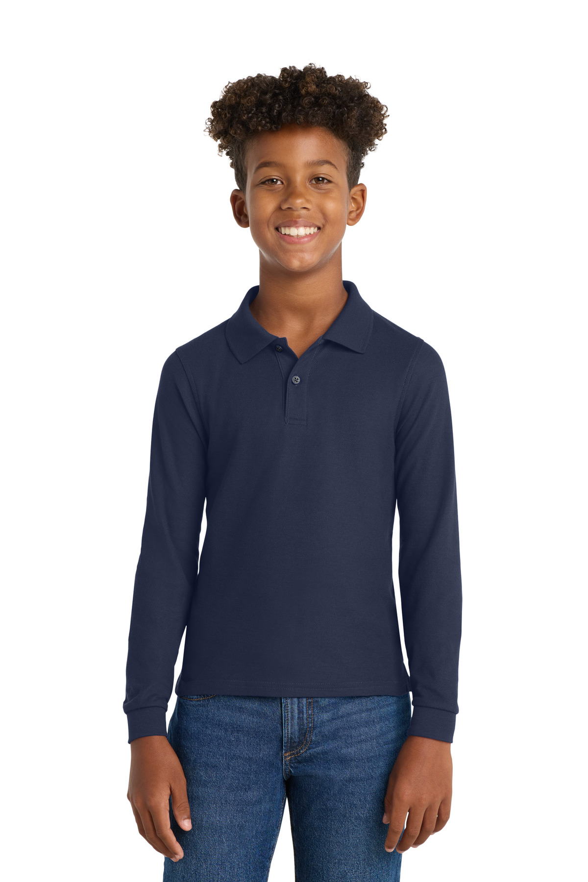 Port Authority Y500LS — Navy