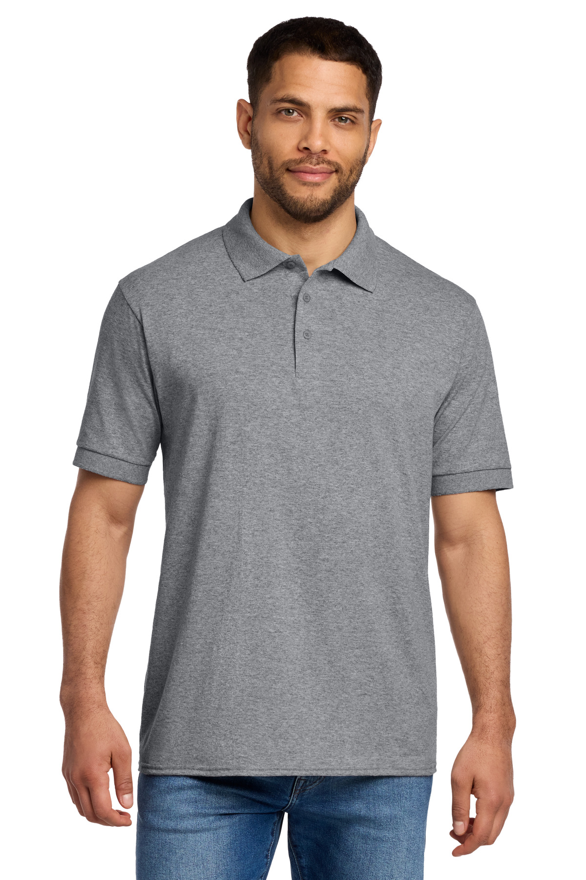 Port & Co KP55T — Athletic Heather