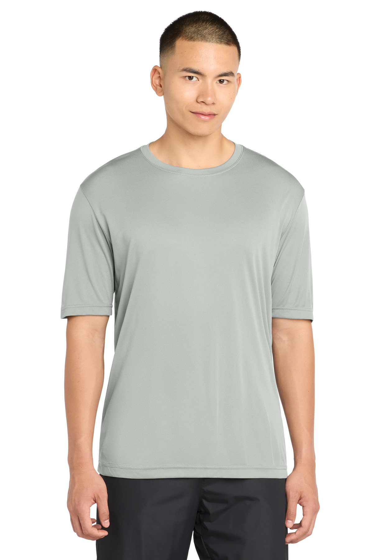 Sport-Tek TST350 — Silver front