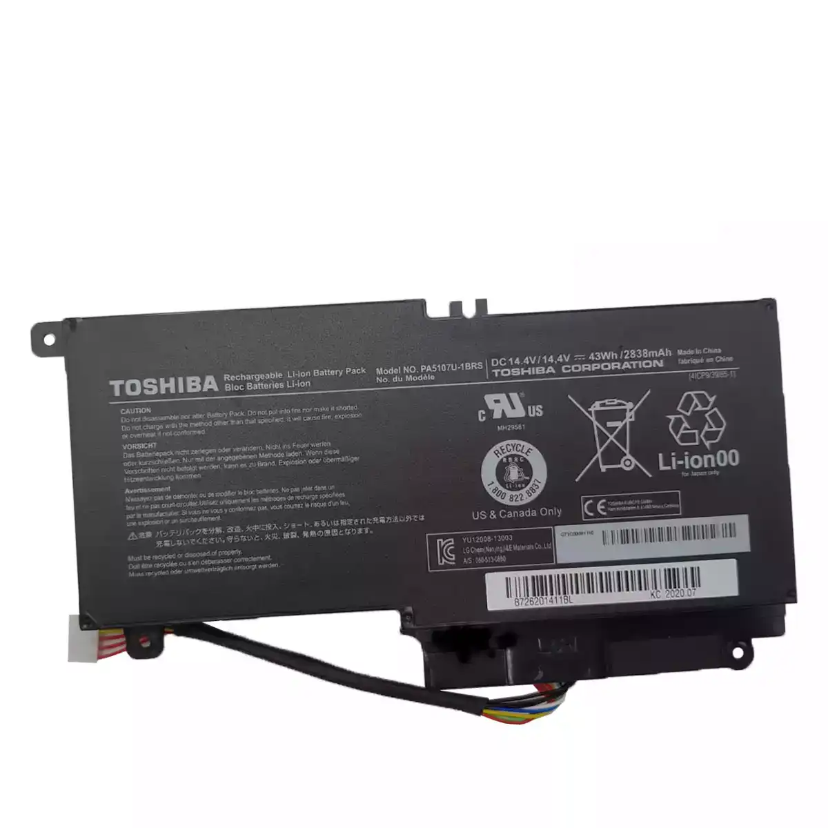BATERÍA PORTÁTIL TOSHIBA
