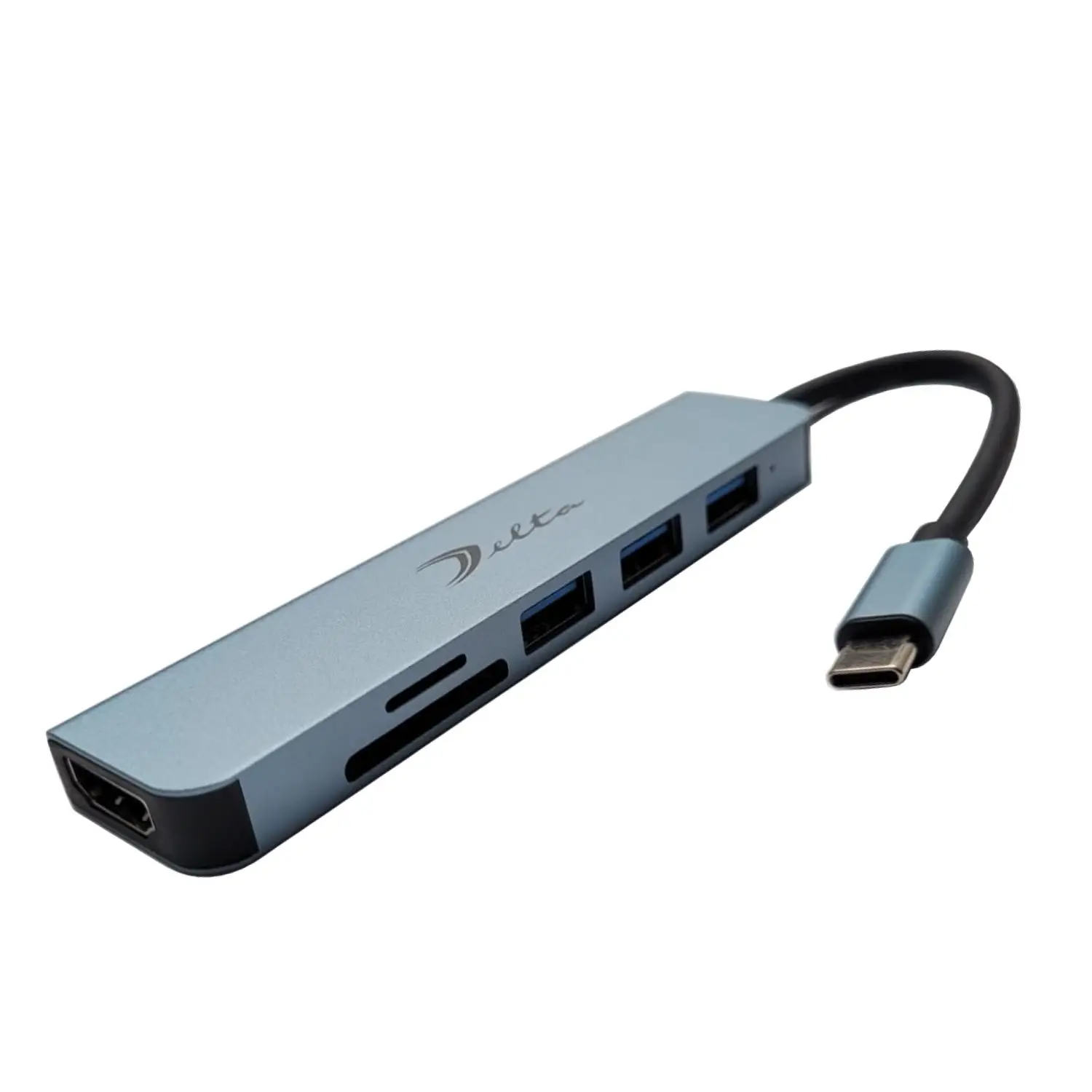 HUB USB TIPO C MOD. BYL-2010N3 6 PUERTOS (HDMI+USB3.0*1+USB2.0*2+SD+TF)